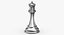 Chess Pieces Silver Collection 01 - 12 models