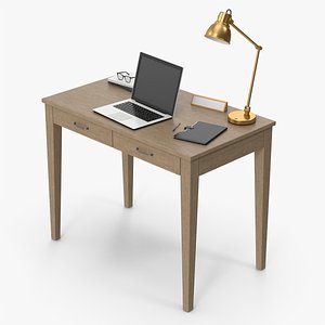 3D Home Office Desk Set