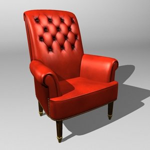 3ds leather easy chair