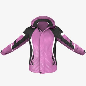 Female Winter Coat Model