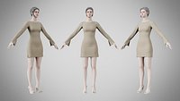 Dress 51 Pale Oyster