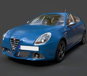 Alfa Romeo Giulietta Quadrifoglio Verde 2014-max21 3D model