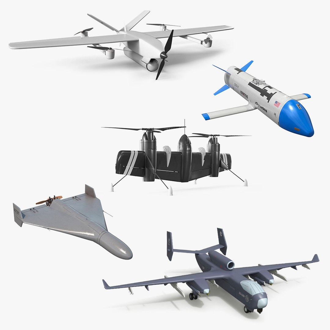 UAV Rigged for Maya Collection 3D model preview