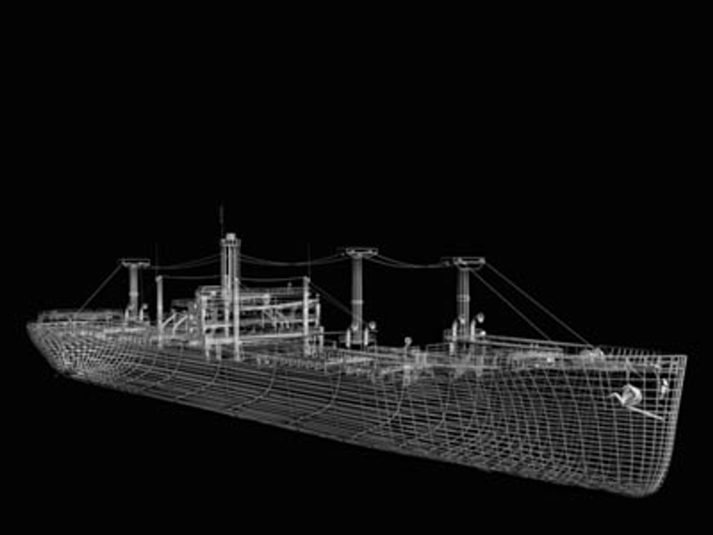 cargo ship container 3d model