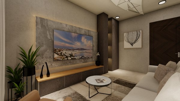 3D living room model