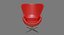 Egg chair red