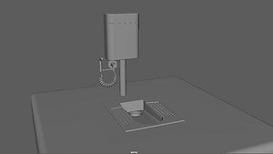 3D model Squat toilet