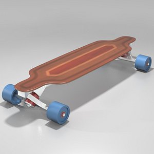 3ds max longboard skateboard