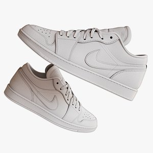 3D Prop Air Jordan Low TripleWhite Low-poly 3D model