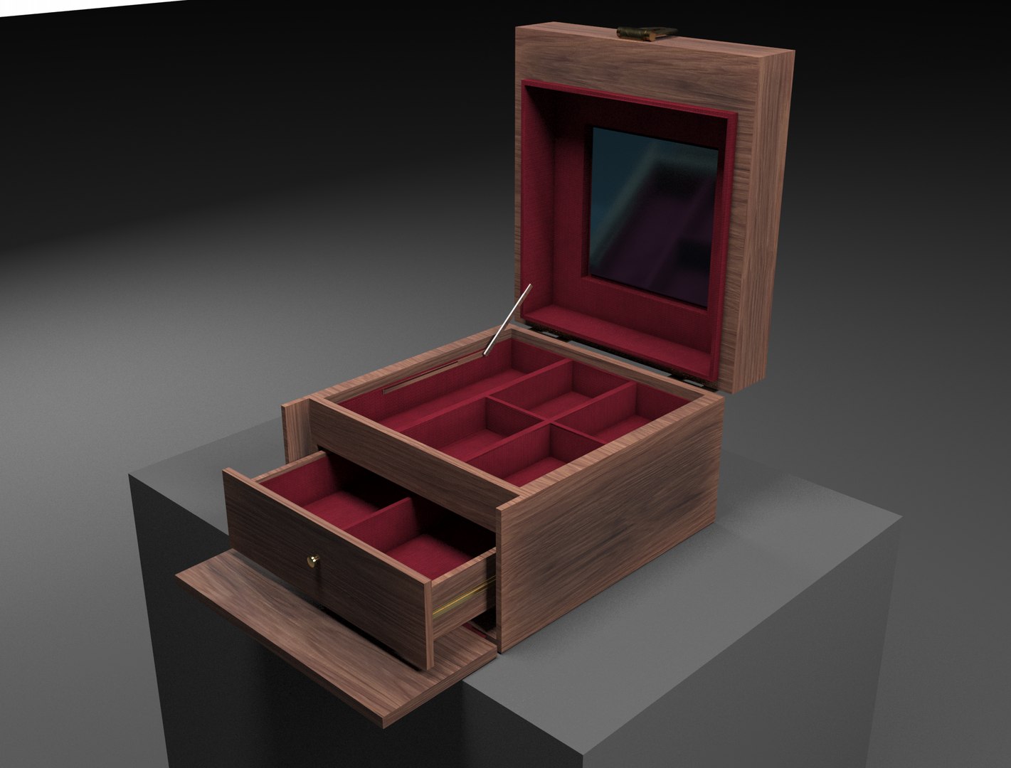 Box Jewelry 3D Model - TurboSquid 1561851