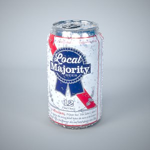 Beer / Soda Can with Water Droplets