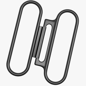 3D Closure Clasp Belt Buckle model