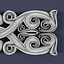 Wooden molding cartouche