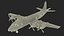South Korea P3 Orion Anti Submarine Plane Rigged for Maya 3D model