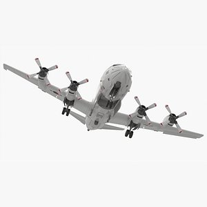 South Korea P3 Orion Anti Submarine Plane Rigged for Maya 3D model