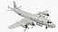 South Korea P3 Orion Anti Submarine Plane Rigged for Maya 3D model