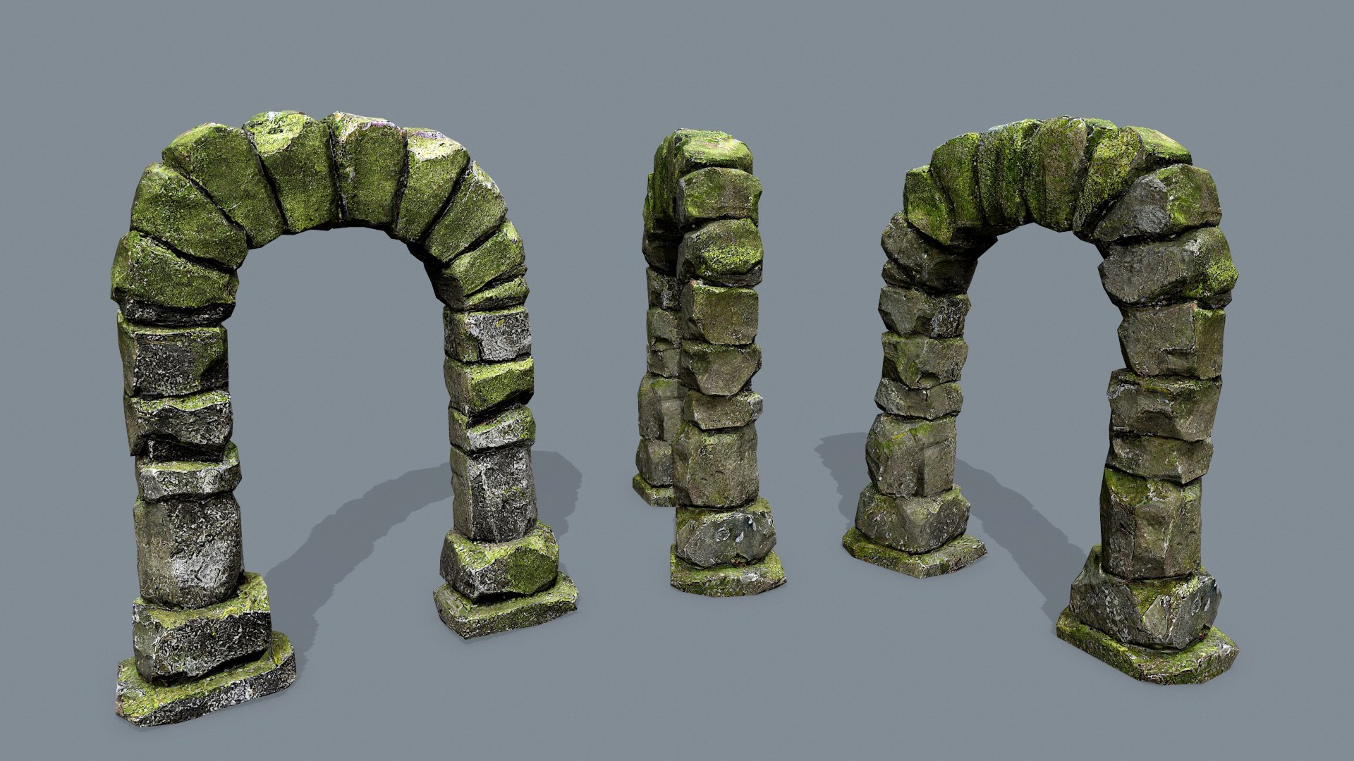 Ruin Set 3D Model - TurboSquid 2204402