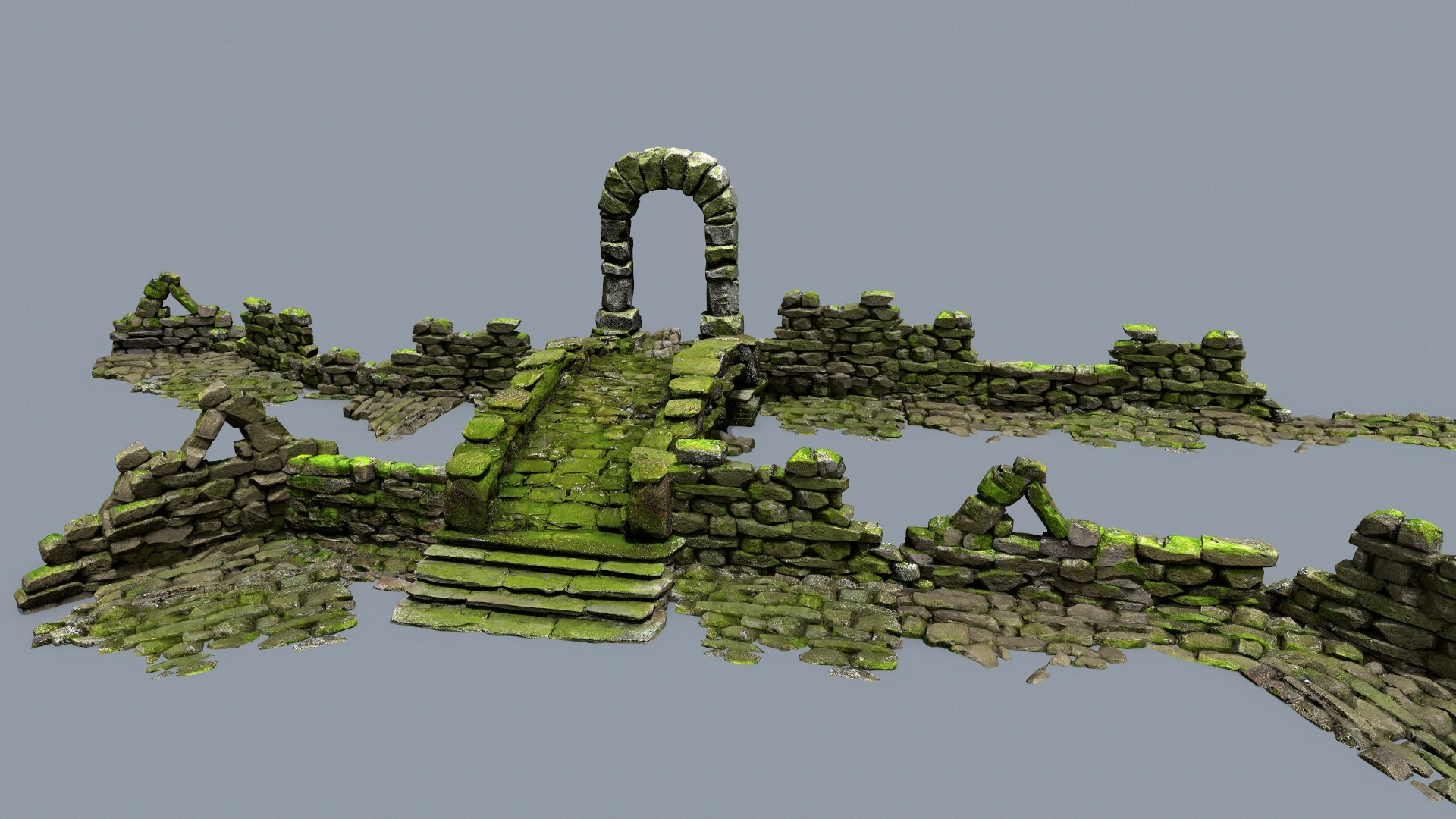 Ruin Set 3D Model - TurboSquid 2204402