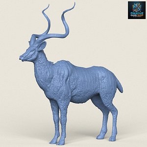 Kudu Antelope Animal 3D model