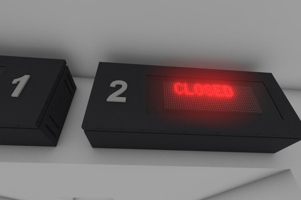 3d model led display board