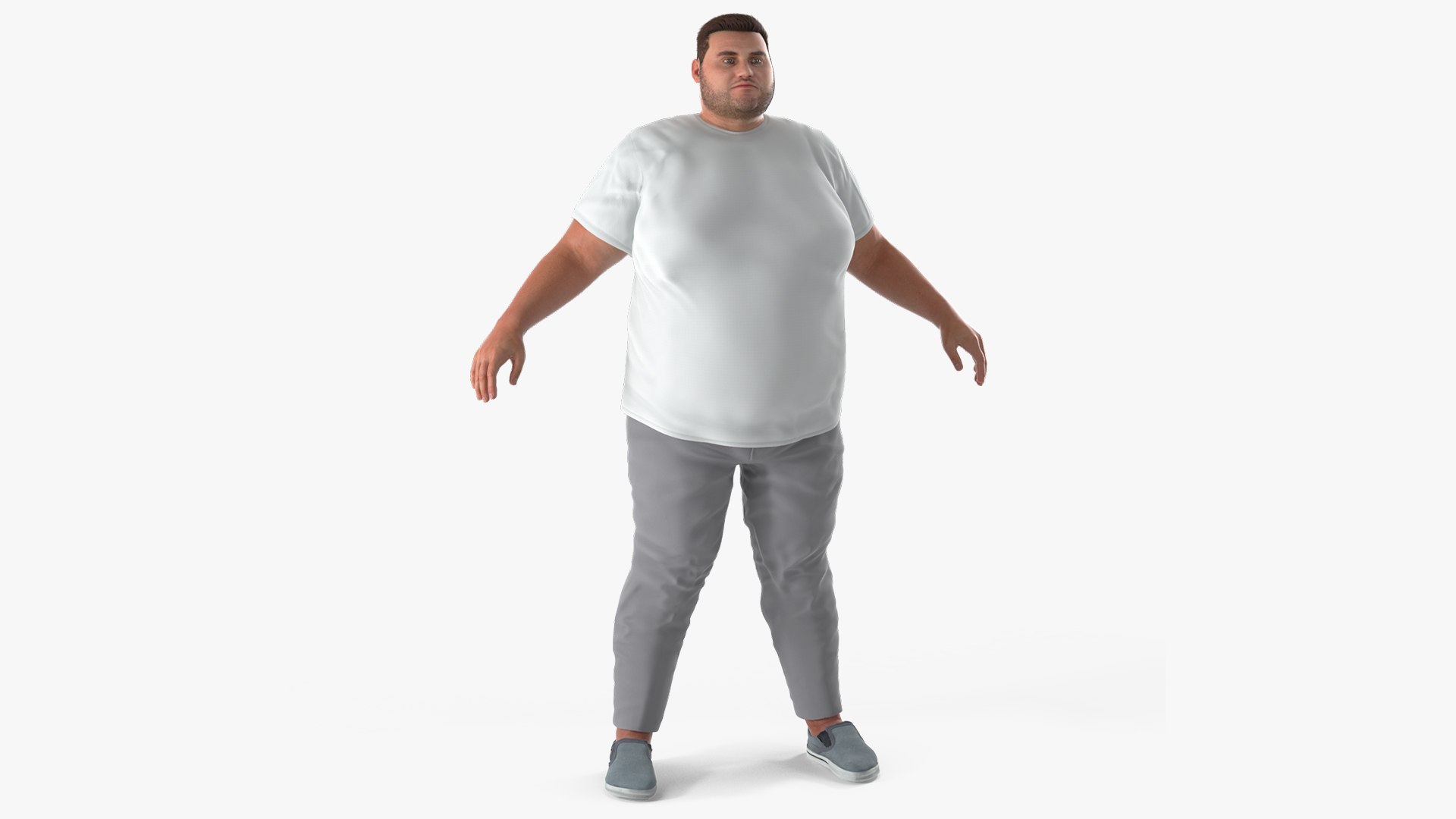 Fat Man Fur 3D model preview