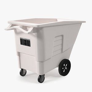 3D White Plastic Tilt Truck