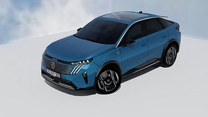 2025 Peugeot 3008 - Low Poly - Removable Badges - LOD - Custom Textures