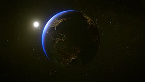 3D model Earth Day and Night Cycles