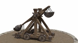 3D model catapult blender
