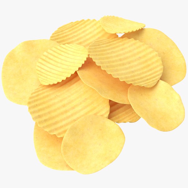 chips potato 3D