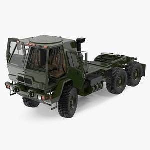 3D model Military Tractor Rigged