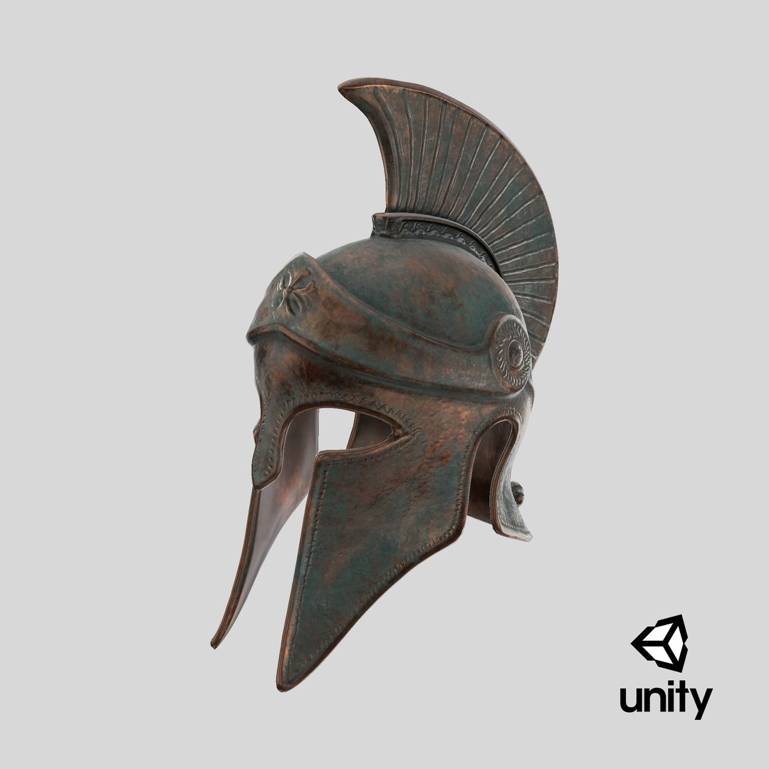 Greek Helmet 3D model https://p.turbosquid.com/ts-thumb/vX/jDPhui/uU/stemcell_unity_render/png/1710810124/1920x1080/fit_q87/d7beda715e29e361f6dae106a0b46579d224c747/stemcell_unity_render.jpg