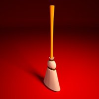 Rigged Cartoon Broom