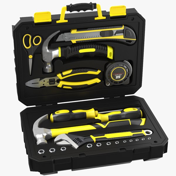 3D Full Toolbox With Equipment