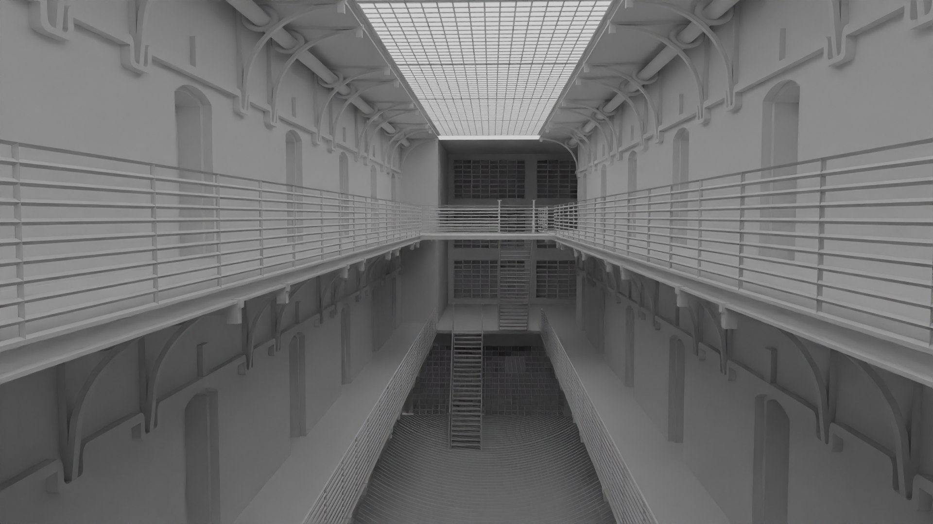 Prison Interior 3D Model - TurboSquid 2157348