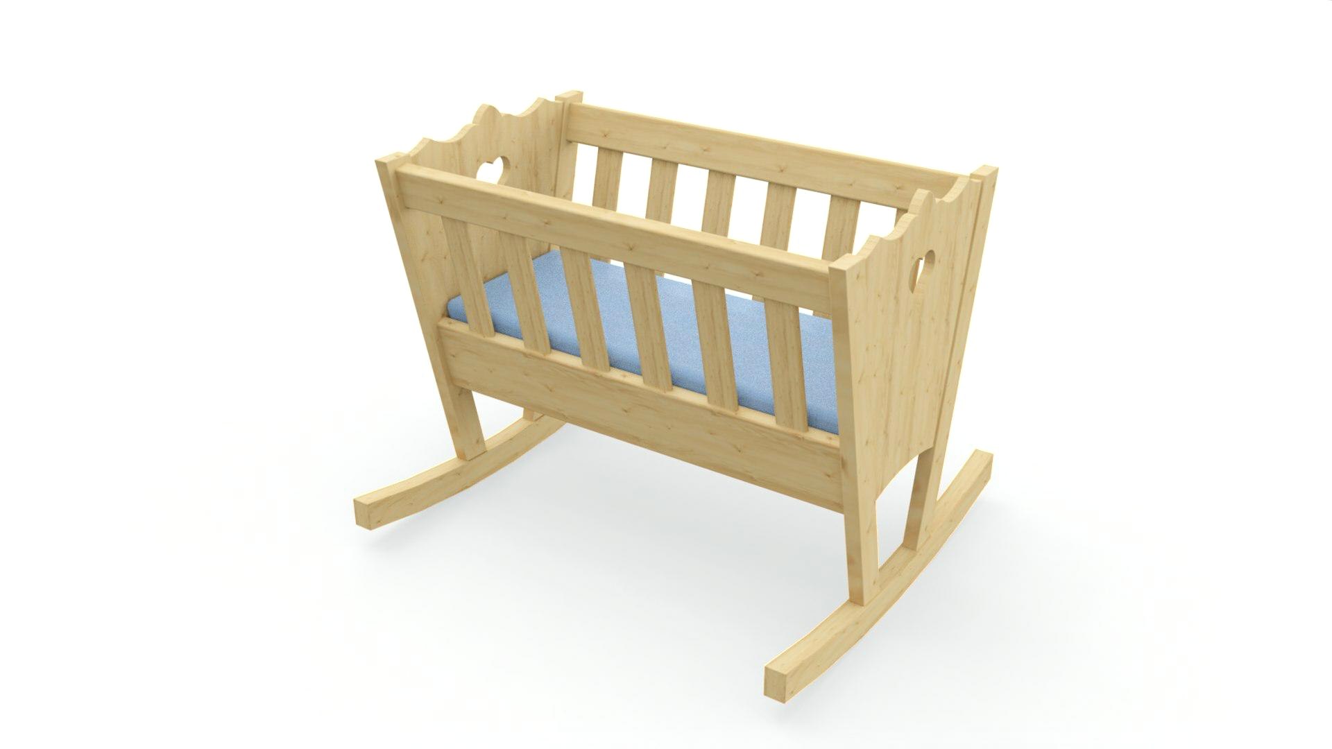 Rocking Cradle 3D Model - TurboSquid 1791928