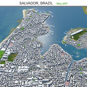 3D city area building model