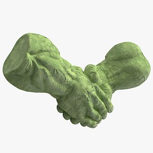 Handshake Hulk Hands Rigged