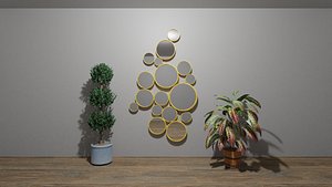3D wall mirror