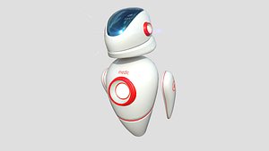 3D Flying Robot 08 Medic Doctor - Character SciFi Design
