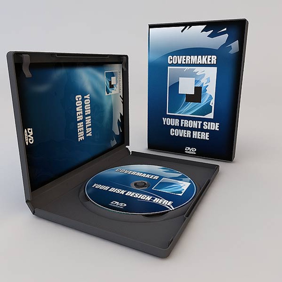 dvd case disk 3d model