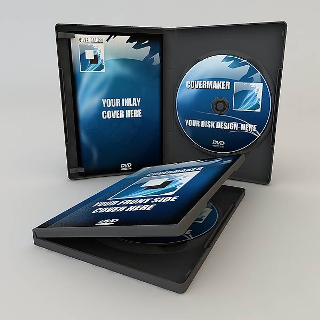 dvd case disk 3d model