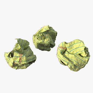 Crumpled Yellow Paper