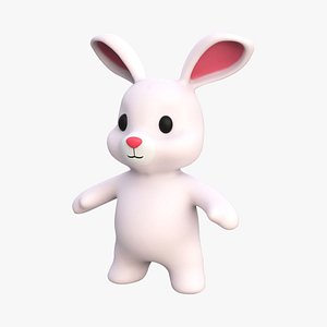 Little animal baby - Rabbit cute - Animated 3D model
