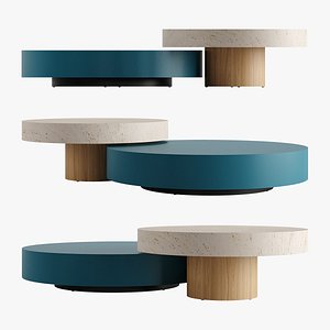 3D DOLMEN Round Coffee Table by Lema