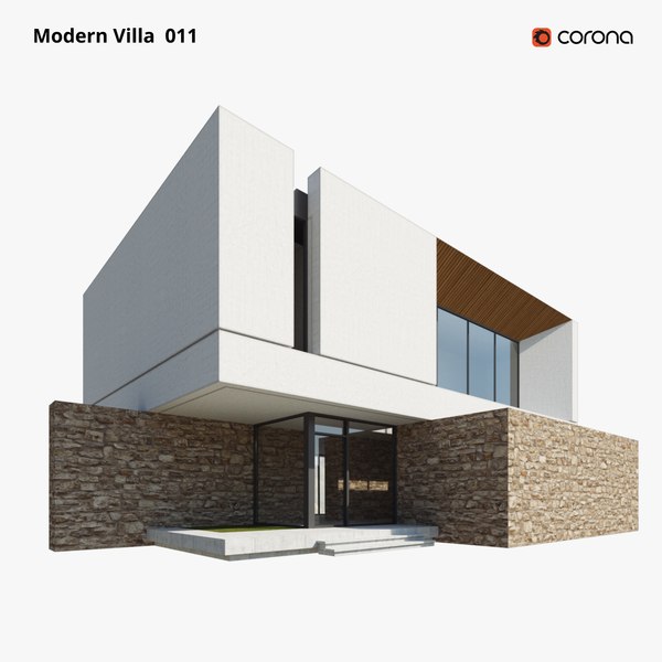 modelo 3d Diseño de villa moderna 011 - TurboSquid 2199602