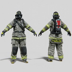 FIREFIGHTER Modern USA RIGGED