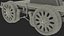 3D vintage railway handcar car
