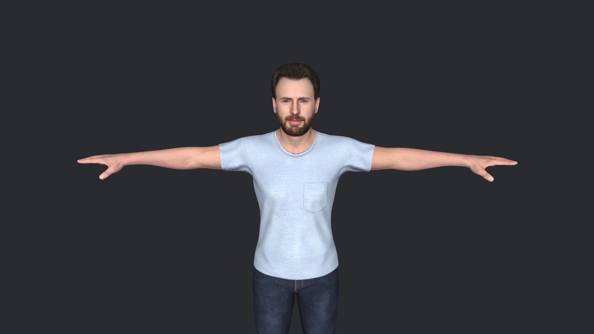 Chris Evans  Hyper Realistic Full Body Fully Rigged 3D Character 3D model https://p.turbosquid.com/ts-thumb/vY/CT3O7S/Ou/model11/png/1693753563/1920x1080/fit_q87/185f71fb17cfb10df8d6fa7fec8d323697835f78/model11.jpg