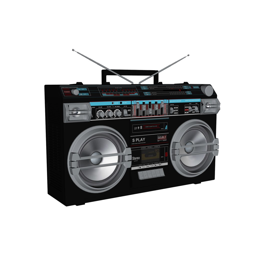 boom box 3d model